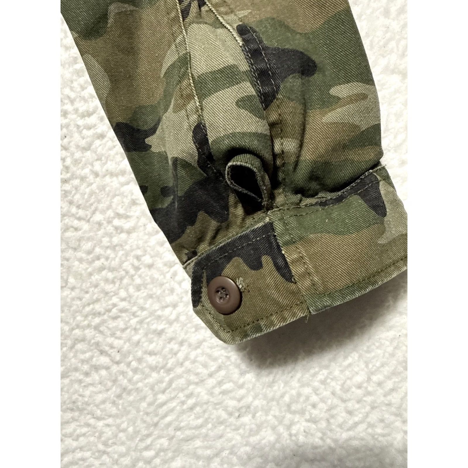 Vintage Young & Reckless Military Jacket Mens M Green Camouflage Full Zip Pockets Canvas Workwear Casual Size US M / EU 48-50 / 2 - 3 Thumbnail