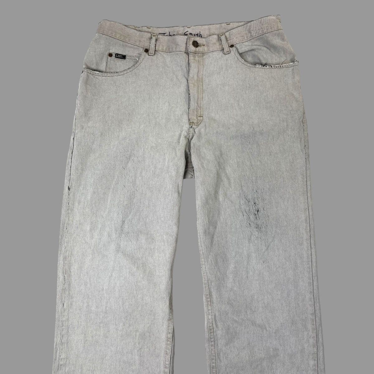 Lee × Vintage Vintage 90s Lee distressed denim jeans Size US 33 - 2 Thumbnail
