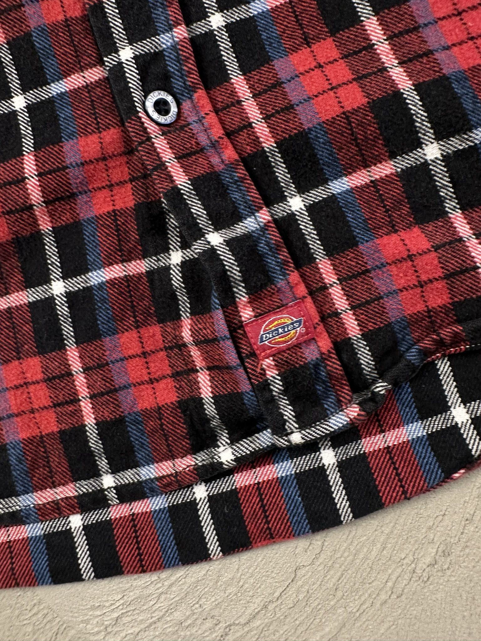 Dickies Vintage Y2k Dickies Flannel Checked Button Up Shirt Size US S / EU 44-46 / 1 - 8 Thumbnail