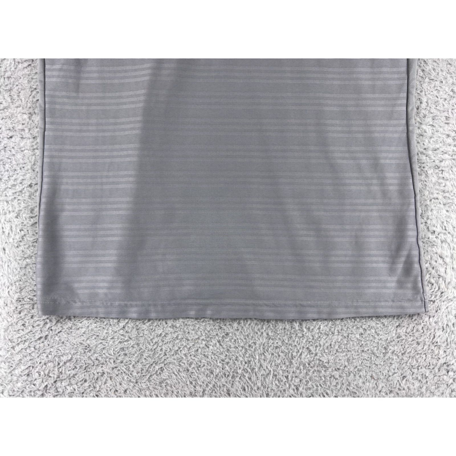 Adidas Adidas Polo Shirt Mens XL Gray Striped Polyester Golf Polo Shirt - Men’s, Short Sleeve, - Golf, Athletic, American, Sports Size US XL / EU 56 / 4 - 6 Thumbnail