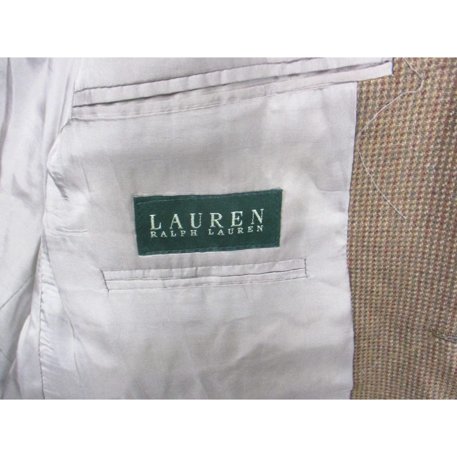 Ralph Lauren Lauren Ralph Lauren Blazer Mens 42R Brown Tweed Check Sport Coat Canada Regular Wool 2 Piece Jacket Mens Womens Size 42R - 5 Thumbnail