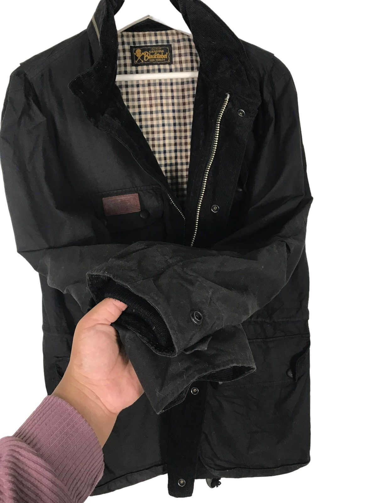Japanese Brand × RUDE GALLERY 🔥 RUDE GALLERY BLACK REBEL WAXED BRITISH MILLERAIN JACKET Size US M / EU 48-50 / 2 - 10 Thumbnail