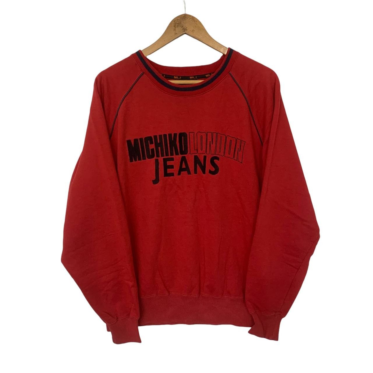 Michiko Koshino London Michiko London Sweatshirt Red Big Logo Medium Size US M / EU 48-50 / 2 - 1 Thumbnail