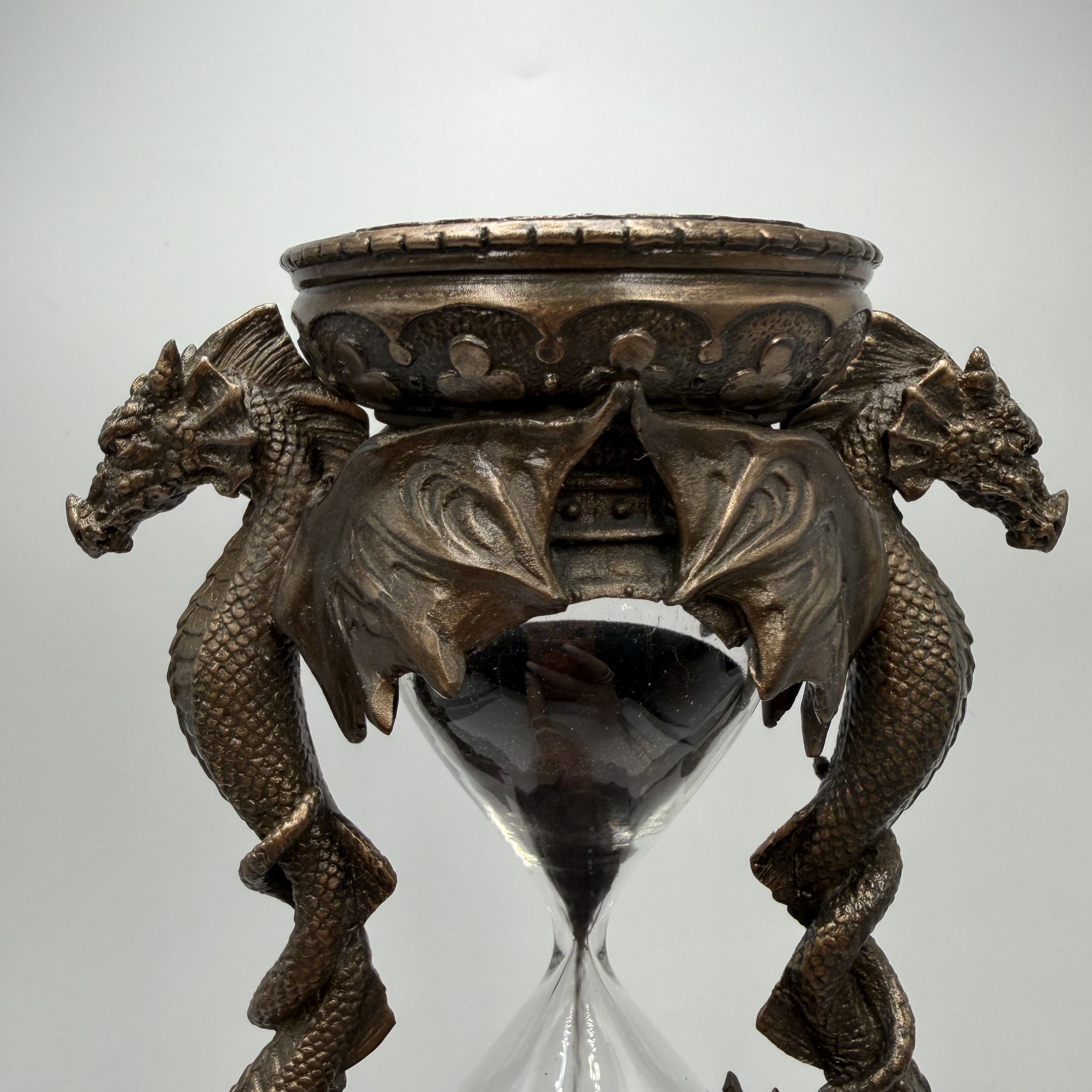 Other Dragon Hourglass Bronze Finish Polystone Sand Timer Size ONE SIZE - 7 Thumbnail