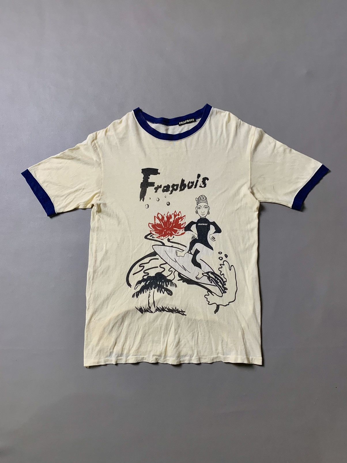 Frapbois × Issey Miyake × Japanese Brand Vintage Frapbois Archive Ringer Tshirt Size US M / EU 48-50 / 2 - 1 Thumbnail