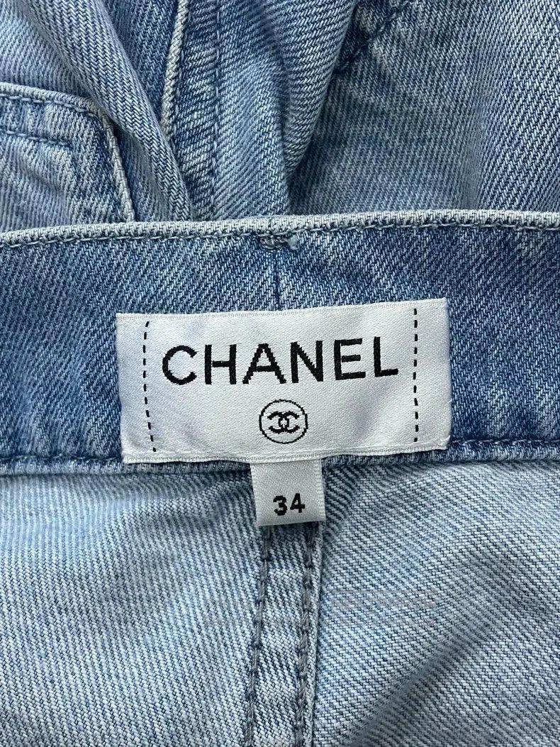 Chanel Chanel 24P Blue High-Waist Shorts. Size US 34 / EU 50 - 4 Thumbnail