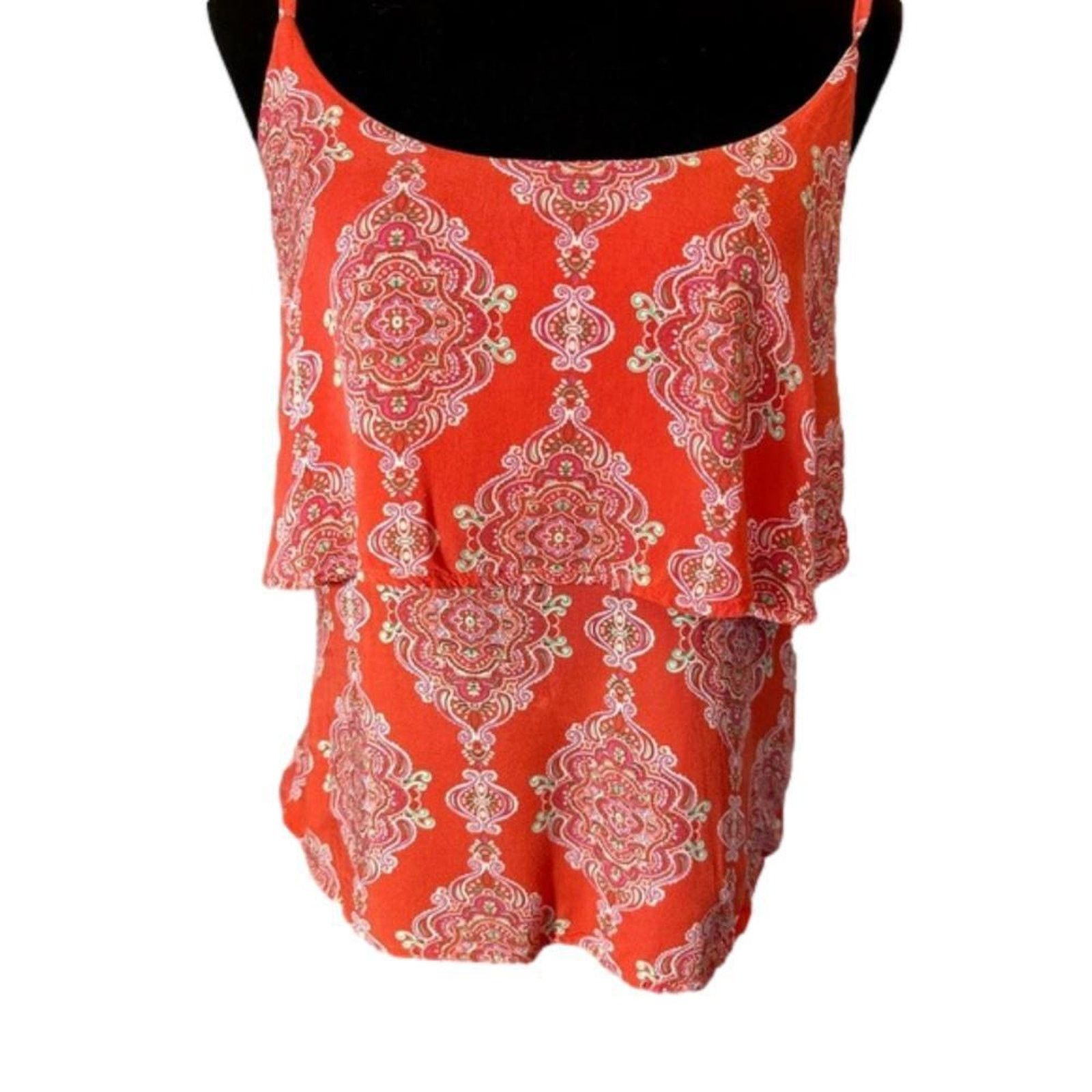 Designer Bobos Women's Boho Chic Layered Top NWT Bright Floral medium Size M / US 6-8 / IT 42-44 - 1 Thumbnail
