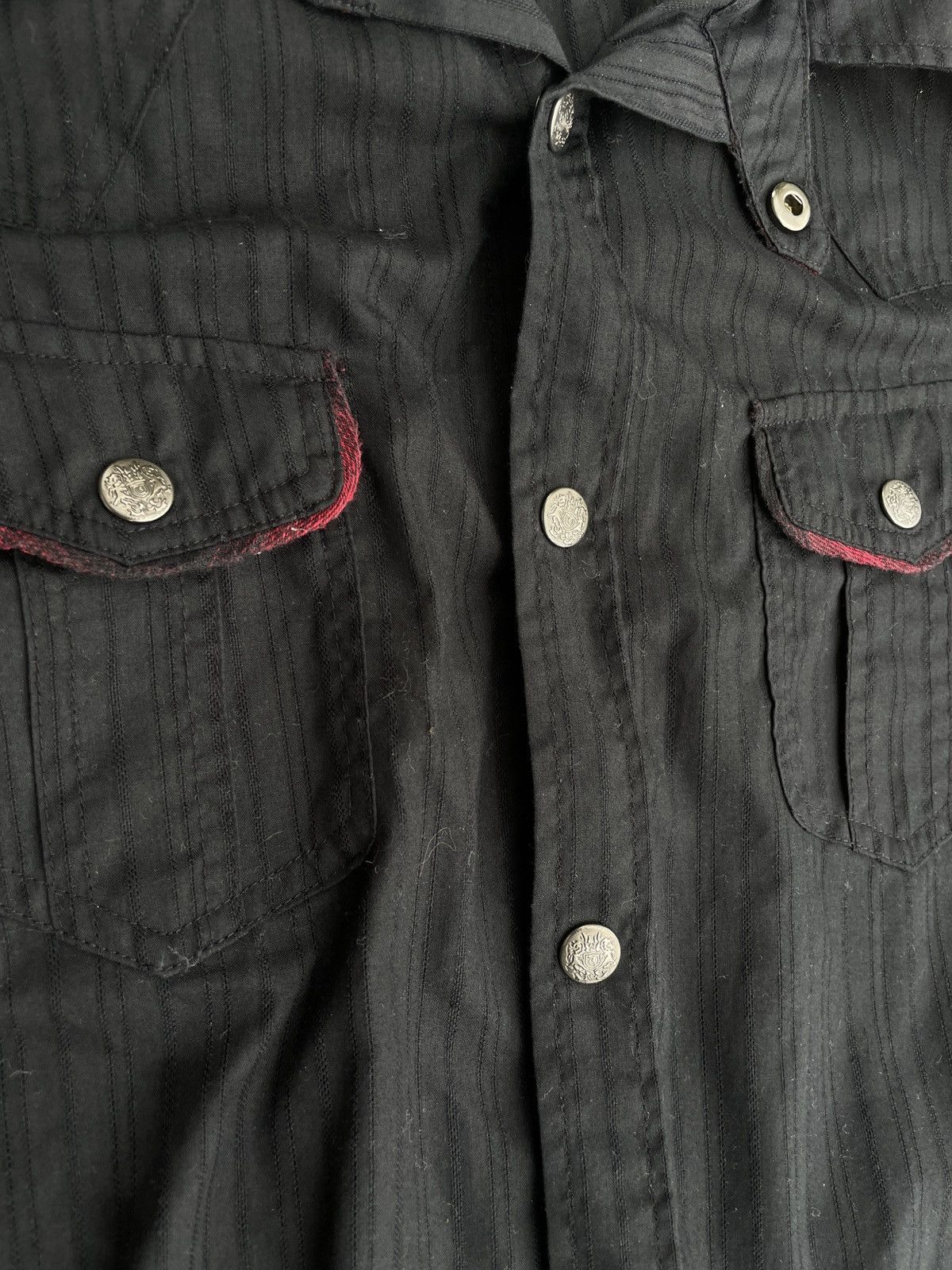If Six Was Nine 2000s Japanese archive Vkei Docking Button Hooded Shirts Size US S / EU 44-46 / 1 - 7 Thumbnail
