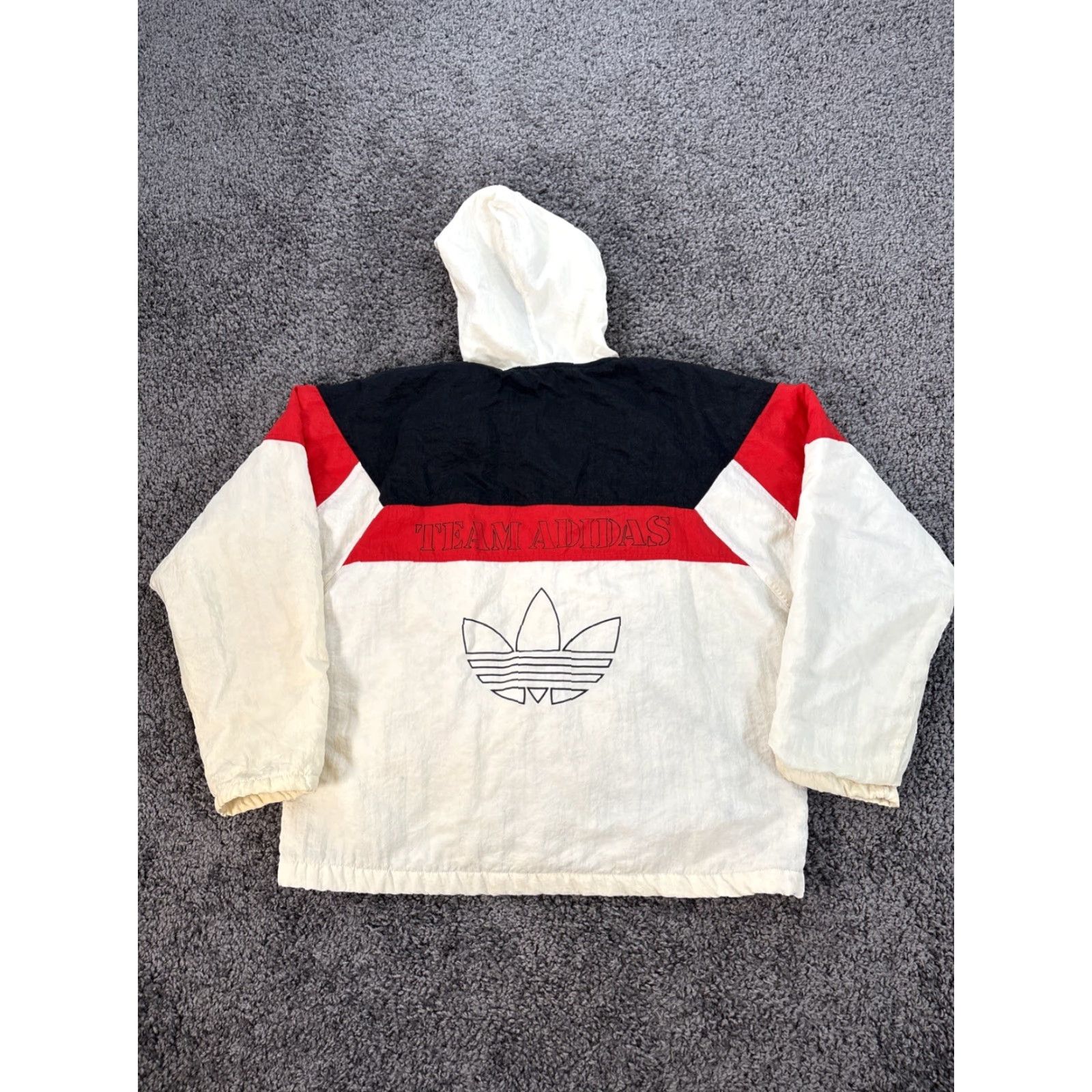 Adidas VINTAGE Adidas Track Jacket Men’s XL Trefoil White 90s Adidas Originals Sports Retro Big White Logo Size US XL / EU 56 / 4 - 6 Thumbnail