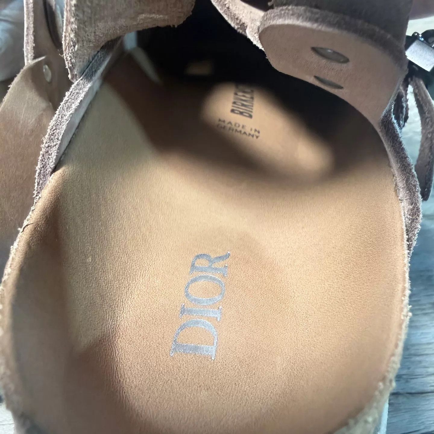 Dior Dior x Birkenstock Arizona Cognac 40 EU 99 New Size US 7 / EU 40 - 5 Thumbnail