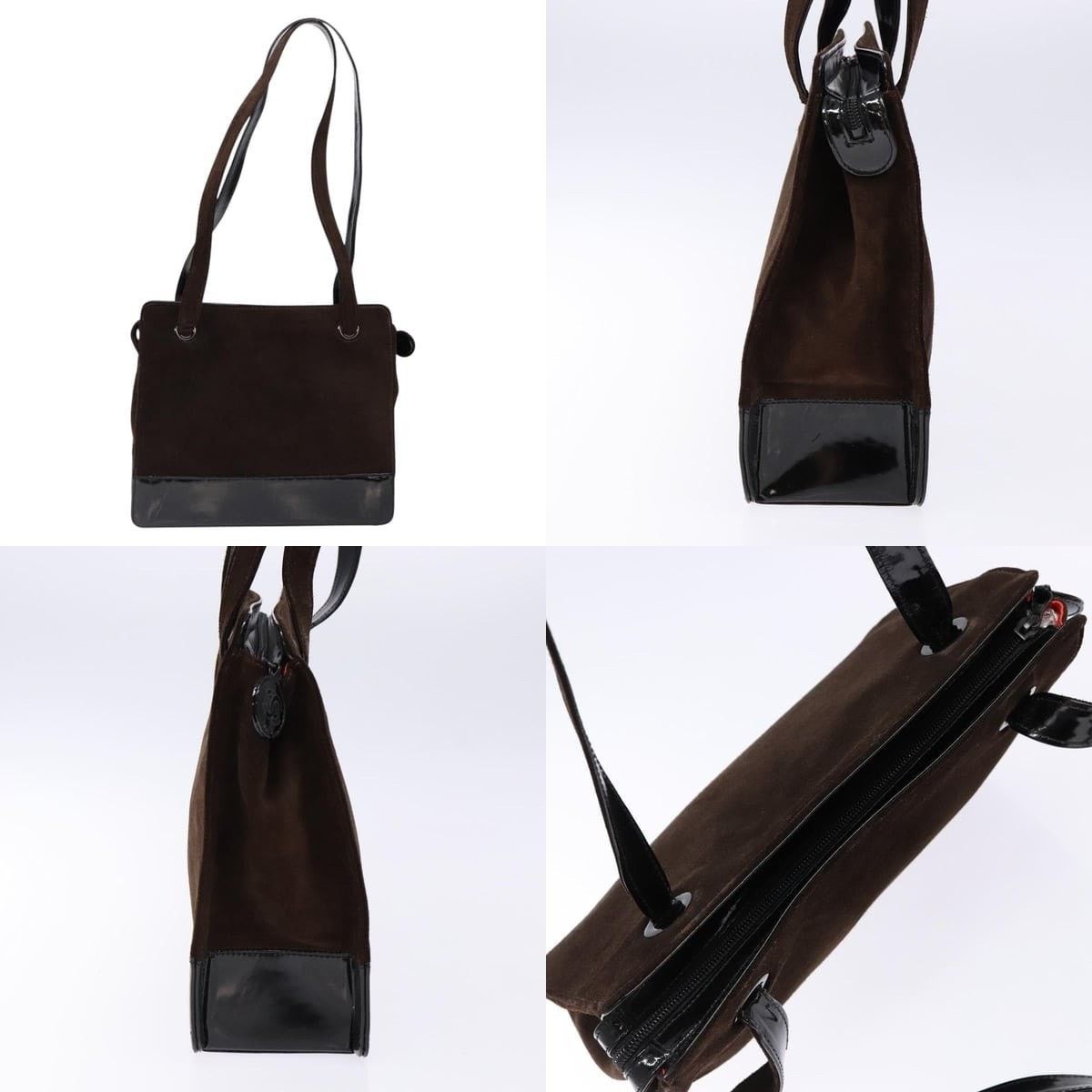 Chanel Chanel Tote Bag Suede Brown CC Size ONE SIZE - 3 Thumbnail