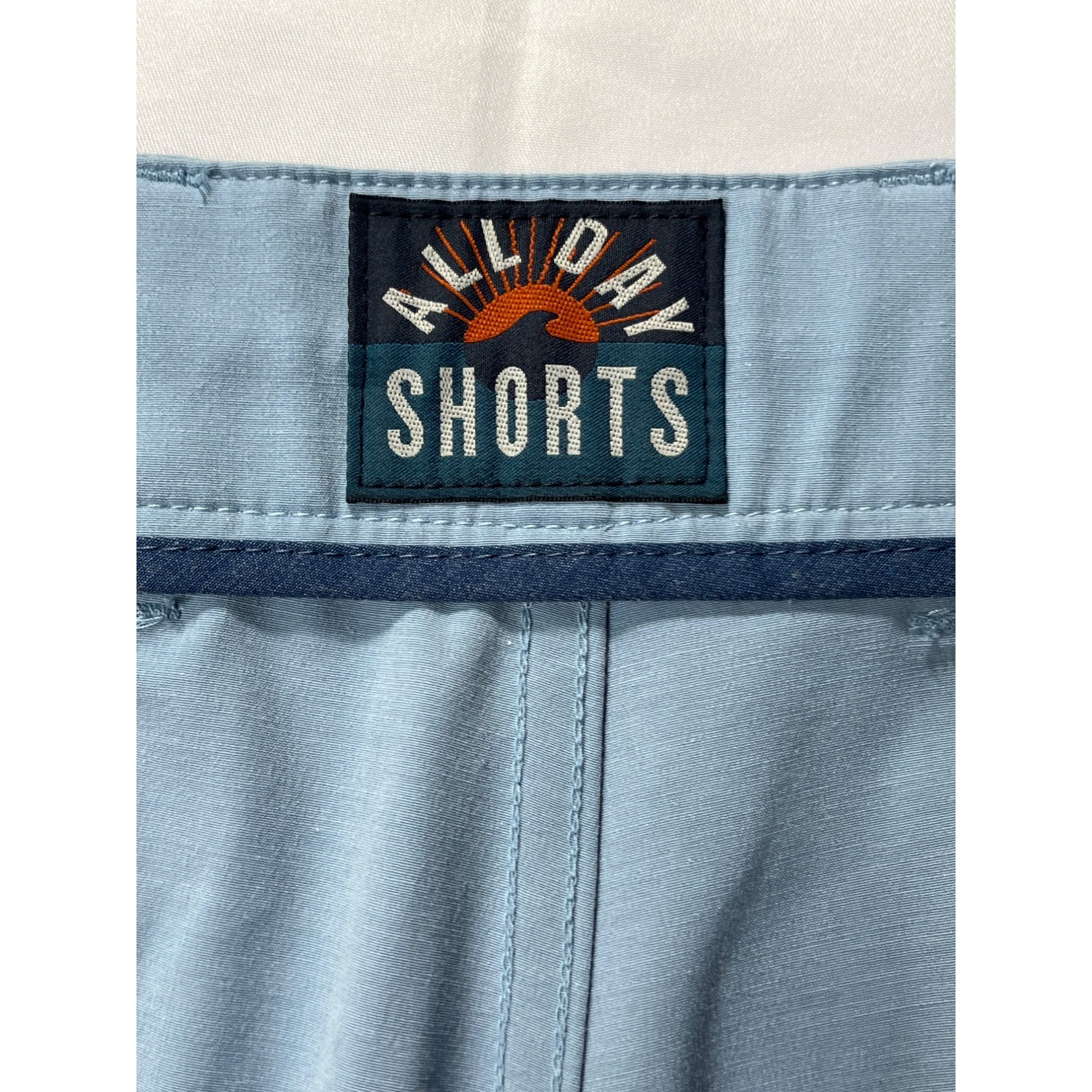 Faherty Faherty Mens Light Blue Casual Shorts Size 36 SKU 7099 Size US 36 / EU 52 - 5 Thumbnail