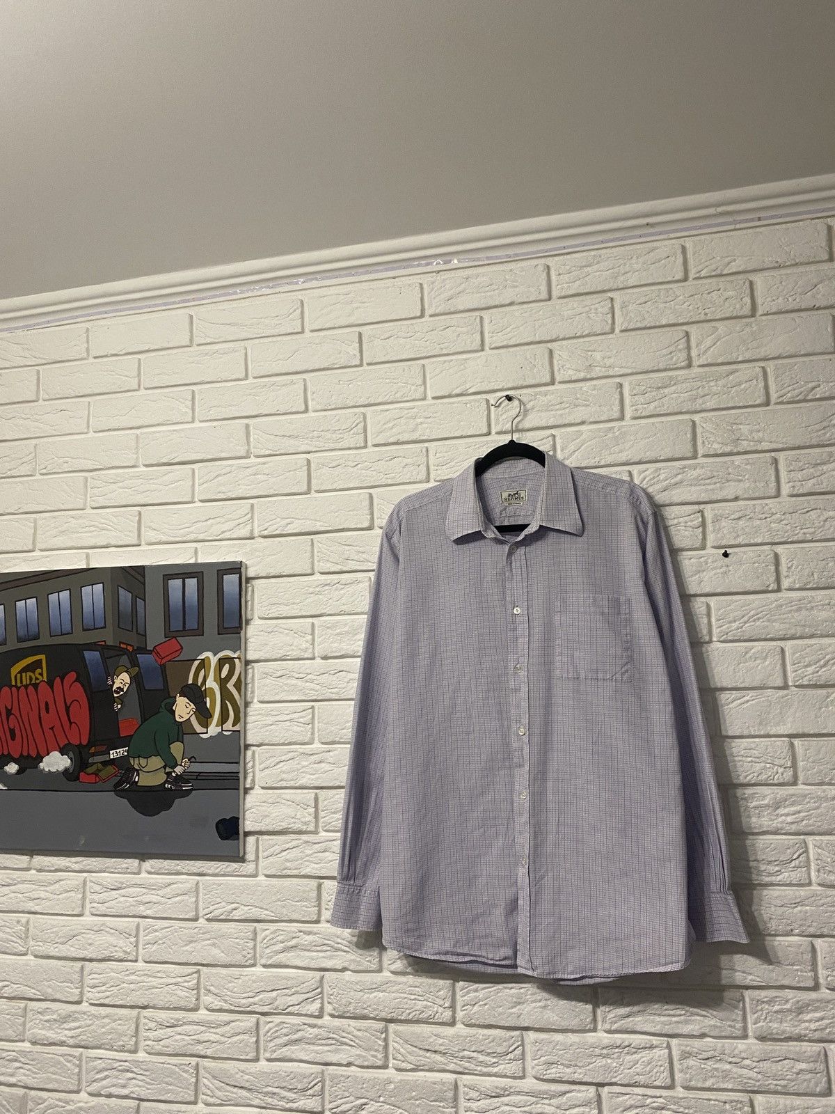 Hermes Hermes rare luxury shirt Size US L / EU 52-54 / 3 - 1 Thumbnail