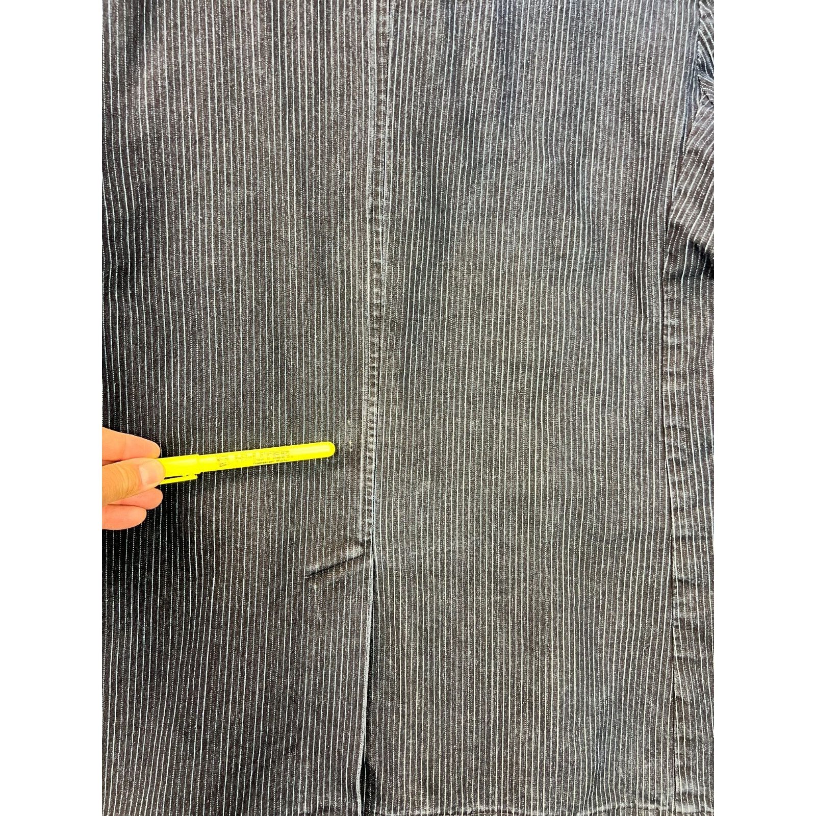 Louis Philippe Louis Philippe Denim Blazer Men Large Striped Vented Jacket Size US L / EU 52-54 / 3 - 19 Thumbnail