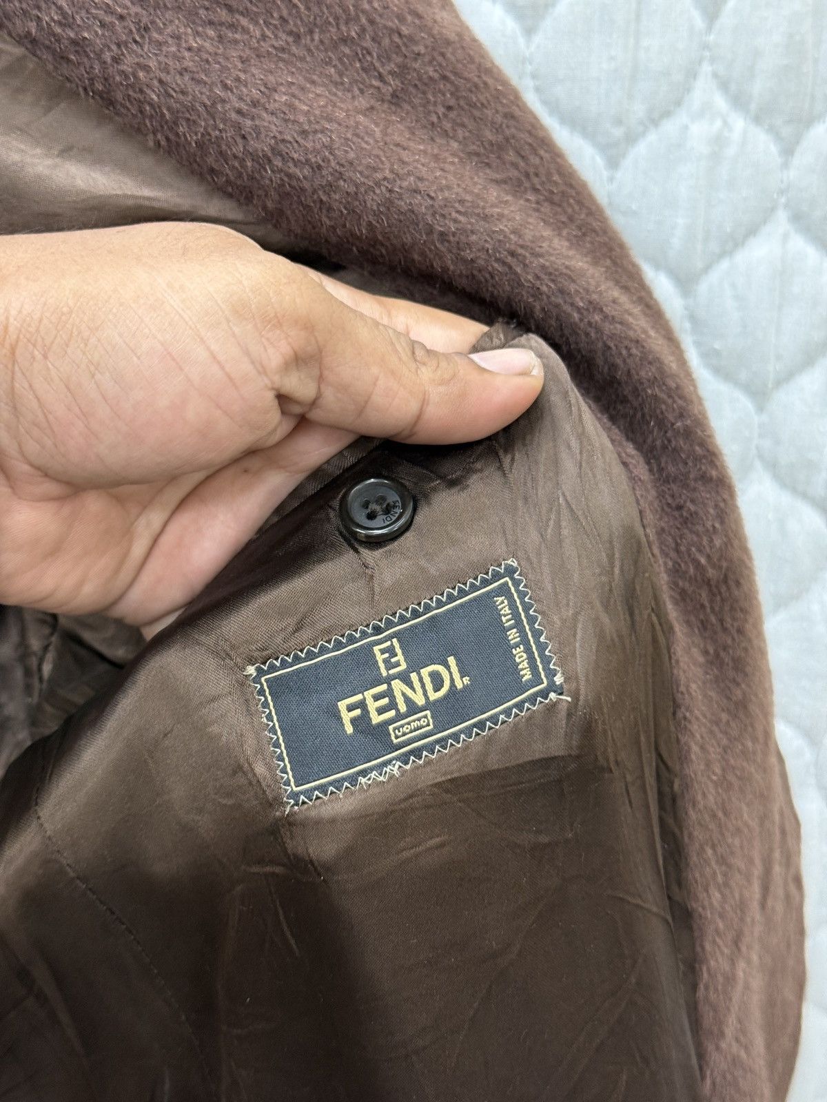 Fendi 🔥🔥🔥STEALS VTG FENDI MOHAIR WOOL LONG COAT Size US L / EU 52-54 / 3 - 9 Thumbnail