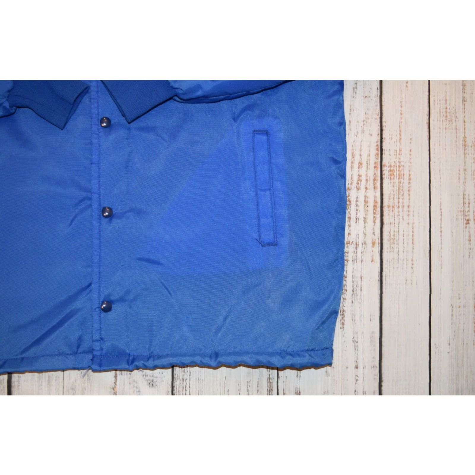 THE GREAT VINTAGE THE GREAT LAKES JACKET Shirt XL Blue 1970s Nylon Screen Print Patch Sherpa Mens Size US XL / EU 56 / 4 - 6 Thumbnail