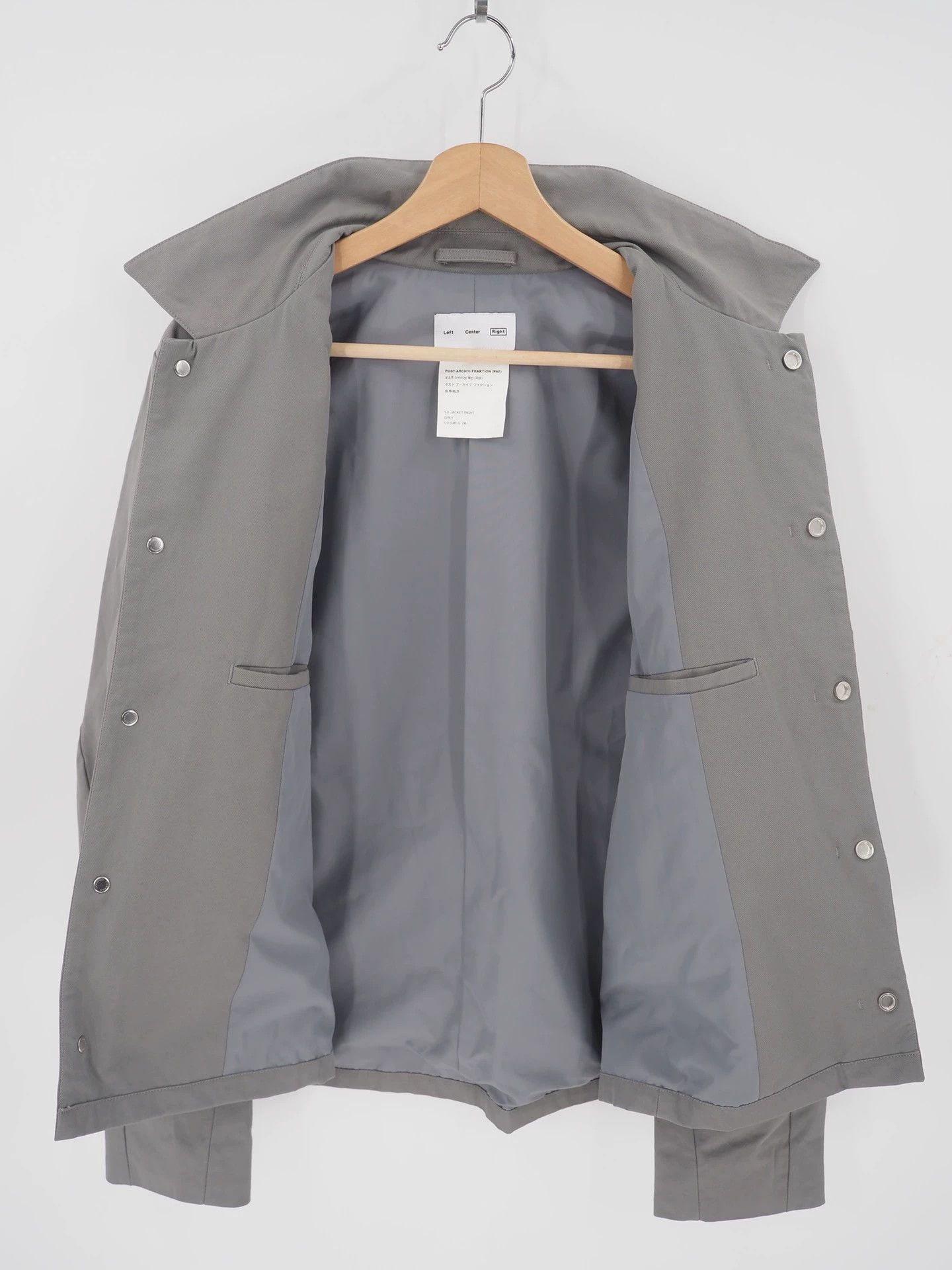 POST ARCHIVE FACTION (PAF) FW22 PAF 5.0 Jacket (Right-Grey) Size M Size US M / EU 48-50 / 2 - 4 Thumbnail