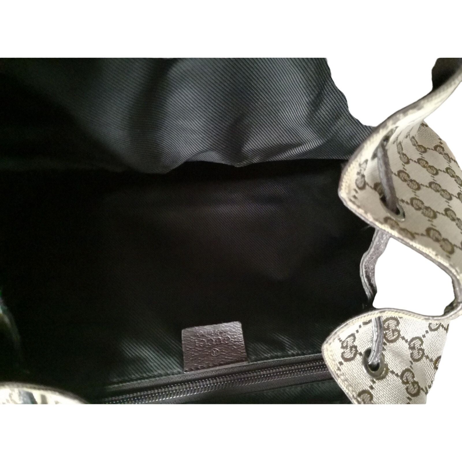Gucci Authentic Gucci GG Jackie Canvas Backpack Excellent Shape Size ONE SIZE - 17 Thumbnail