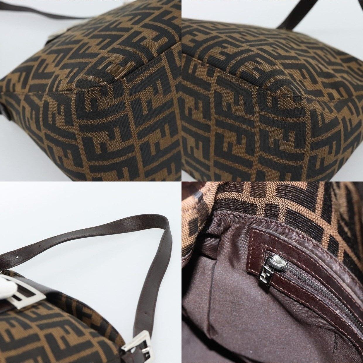 Fendi Fendi Zucca Mamma Baguette Shoulder Bag Black Size ONE SIZE - 15 Thumbnail