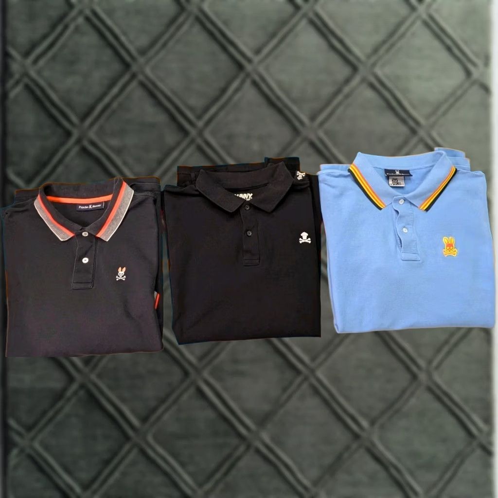 Psycho Bunny Psycho Bunny Polo Shirt Lot Cotton Embroidered XL Men Size 8 XL Johnny Cupcakes Polo Shirt Multicolor Embroidered Logo Casual Sports Size US XL / EU 56 / 4 - 1 Thumbnail