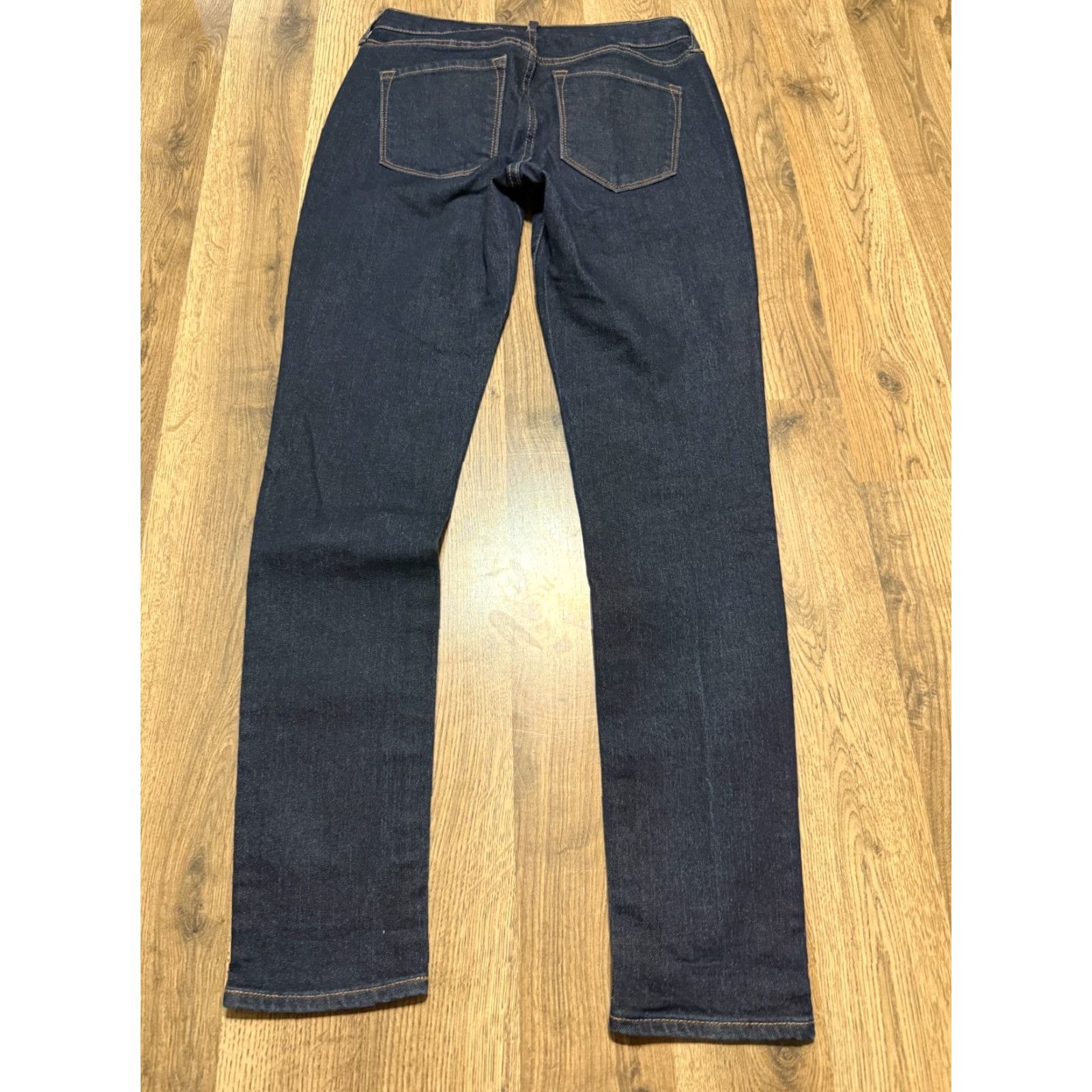 Old Navy Old Navy Jeans Women's 4 Blue Denim Dark Wash Mid Rise Skinny Regular Stretch 5-Pocket Original Size 27" / US 4 / IT 40 - 2 Thumbnail