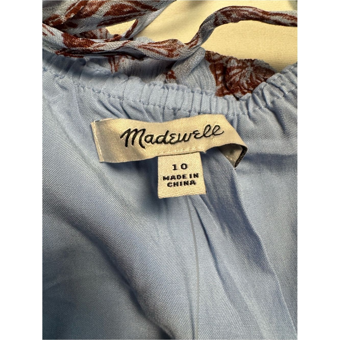 Madewell NWT New Madewell Puff-Sleeve Mini Floral Viscose Dress Size Size L / US 10 / IT 46 - 6 Thumbnail