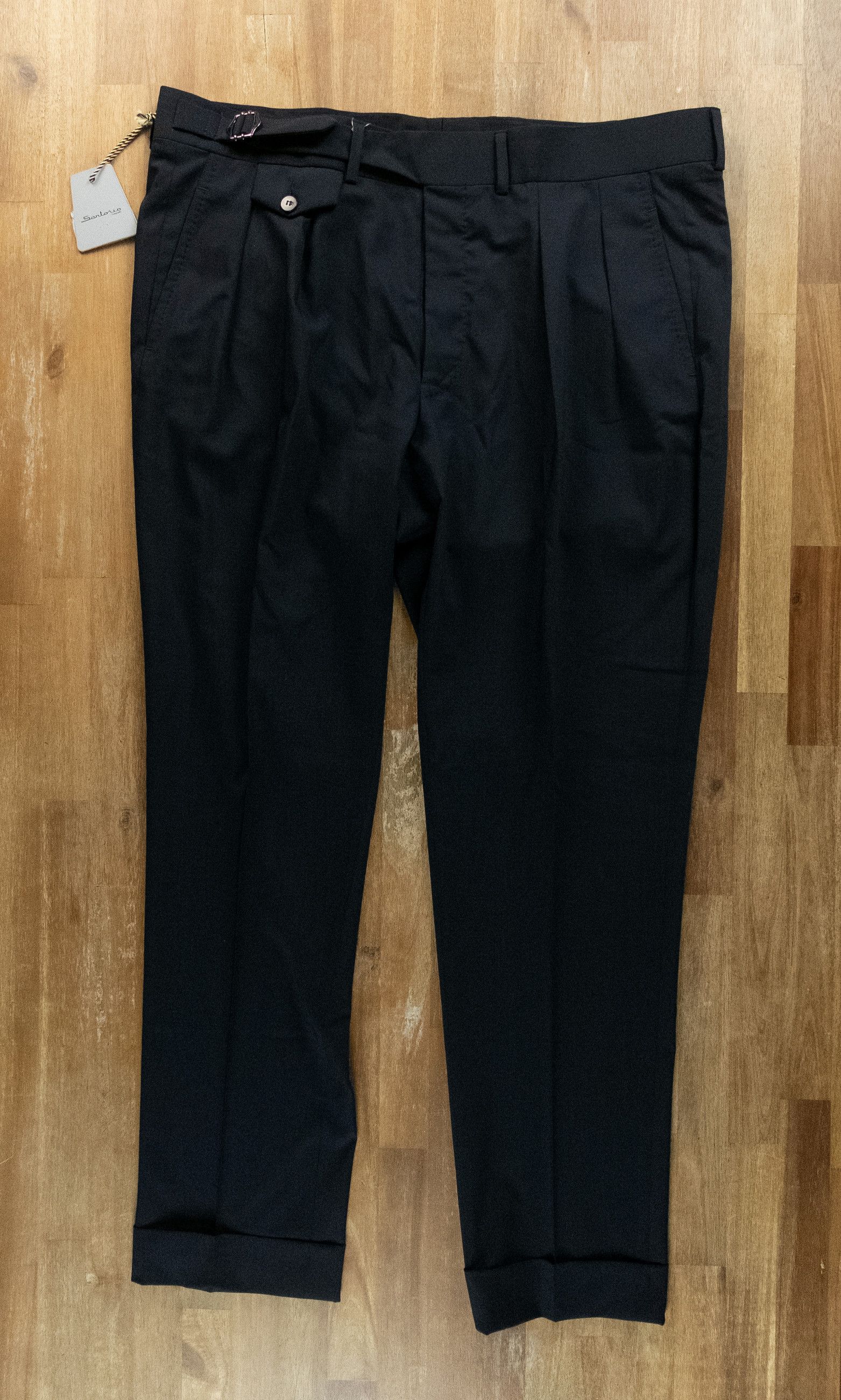 SARTORIO SARTORIO navy blue pleated wool dress pants 38 Italy Size US 38 / EU 54 - 1 Thumbnail