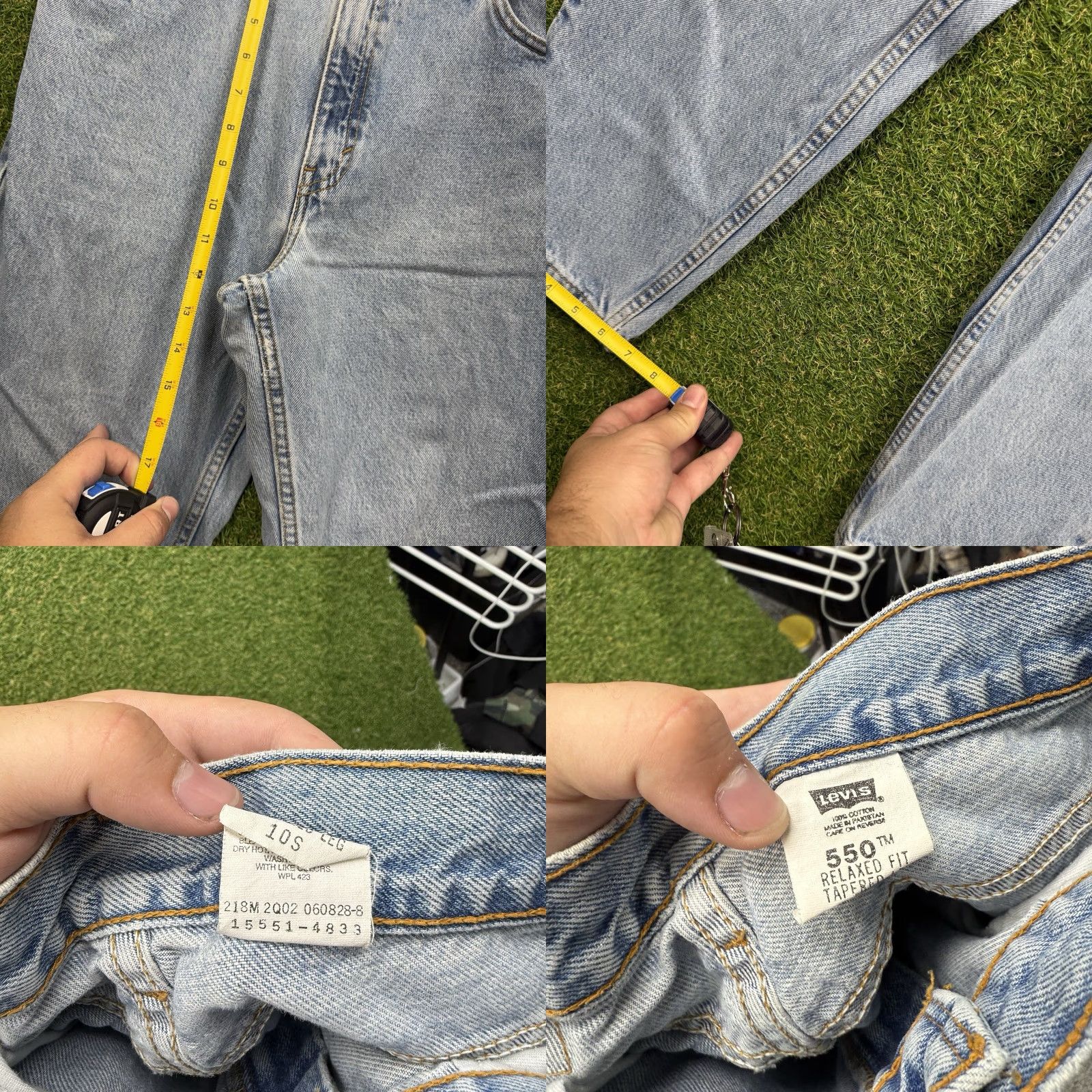 Levi's VINTAGE Levi's 550 Jeans Womens 10 Light Wash Tapered Blue 90s USA Size 32" / US 10 / IT 46 - 8 Thumbnail