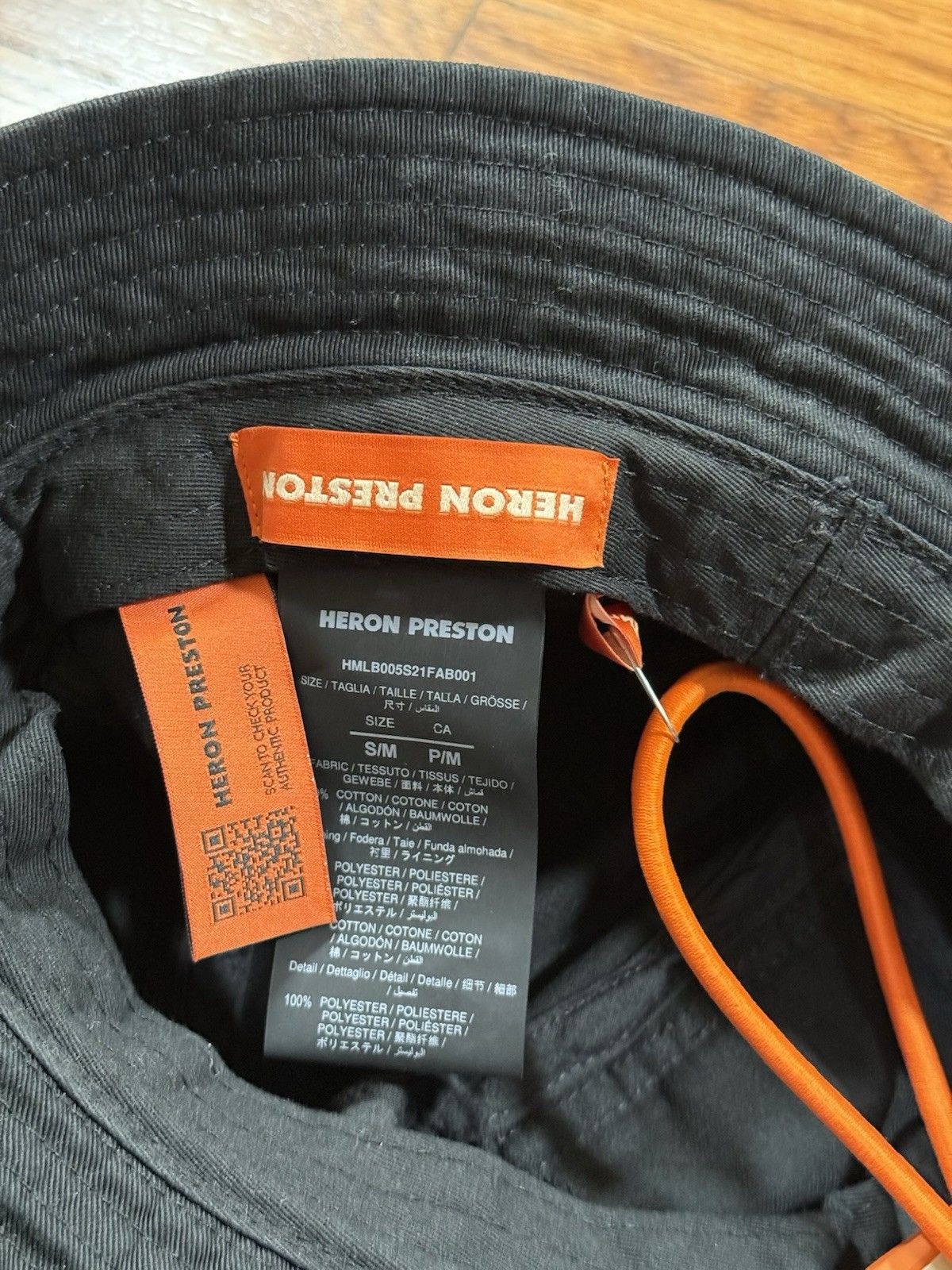 Heron Preston Heron Preston Twill Bucket Hat Black Adult Size S/M NWT Size ONE SIZE - 4 Thumbnail
