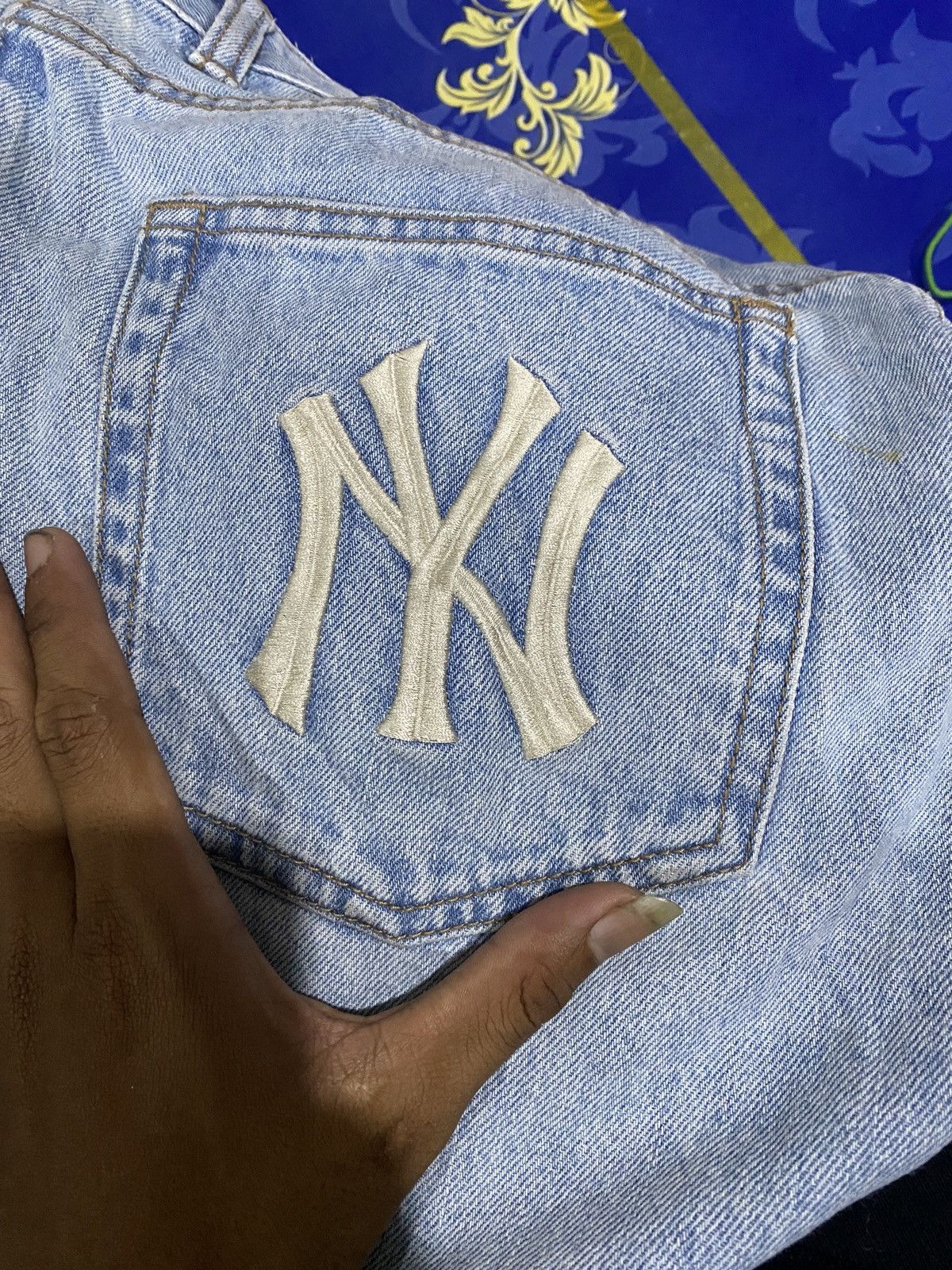 MLB Jeans MLB Blue Size US 33 - 4 Thumbnail