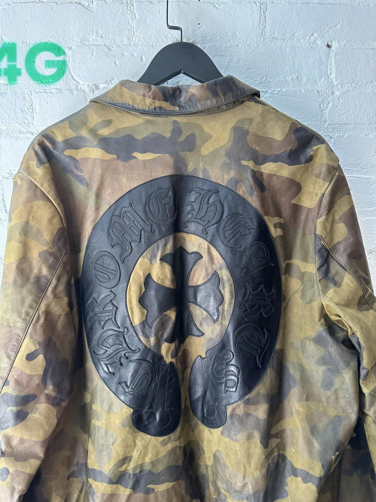 Chrome Hearts Chrome Hearts Camo leather work jacket Size US XXL / EU 58 / 5 - 13 Thumbnail