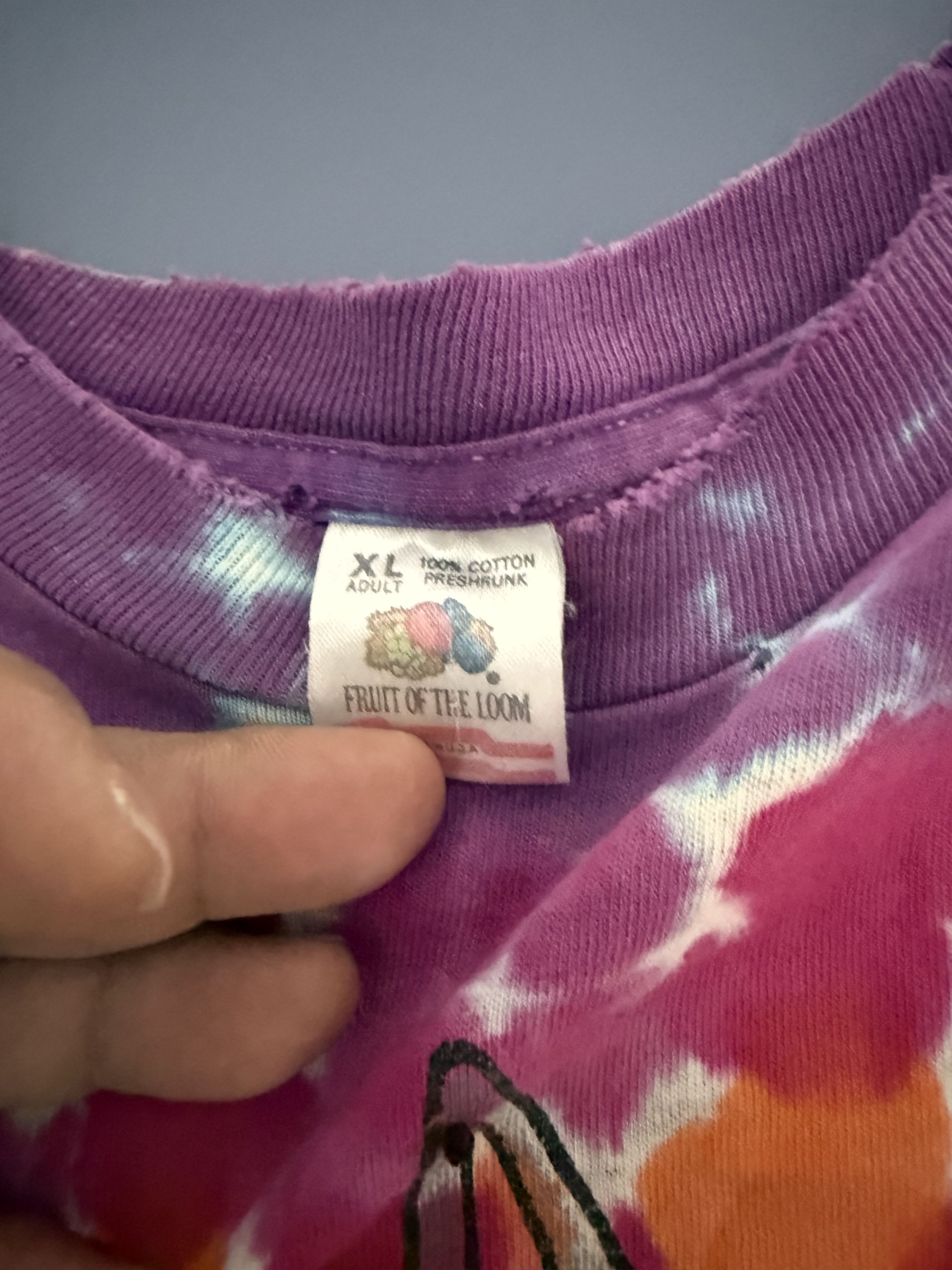 Fruit Of The Loom Shroomy toons very vintage early 90s late 80s distressed Size US XL / EU 56 / 4 - 9 Thumbnail