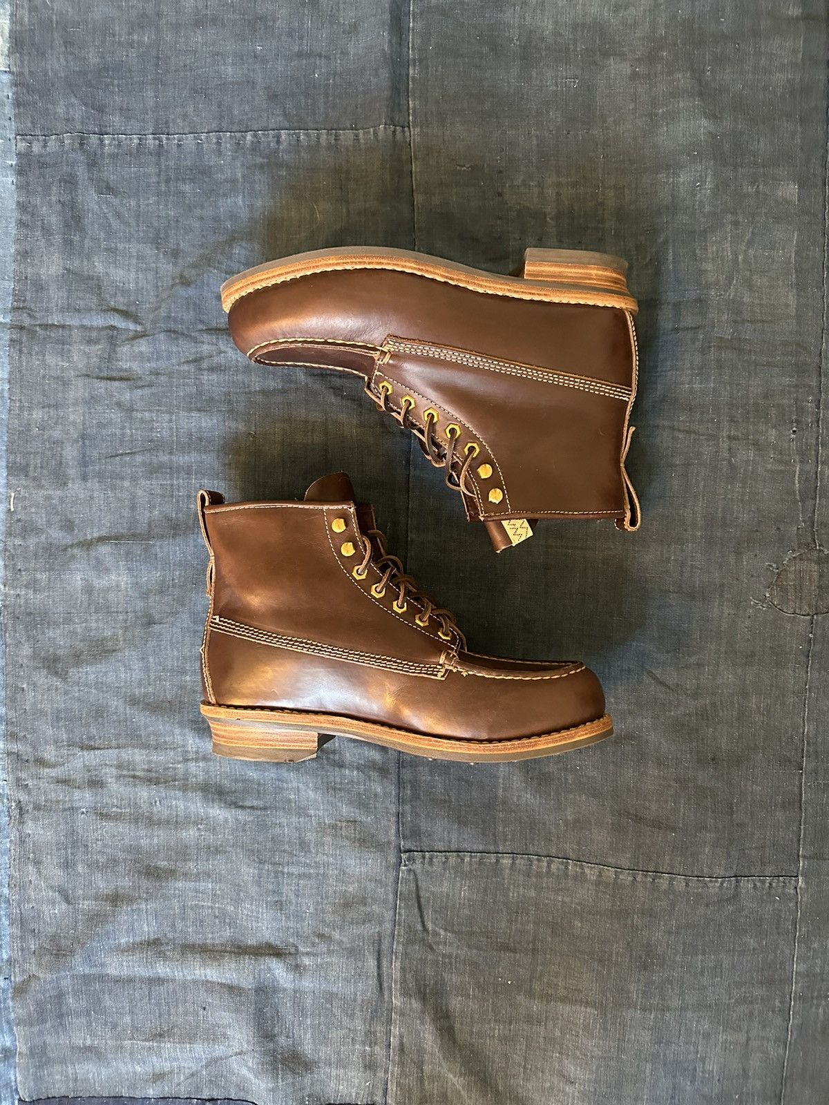 image of Visvim Cradle Moc Shoes in Brown, Men's (Size 10.5)