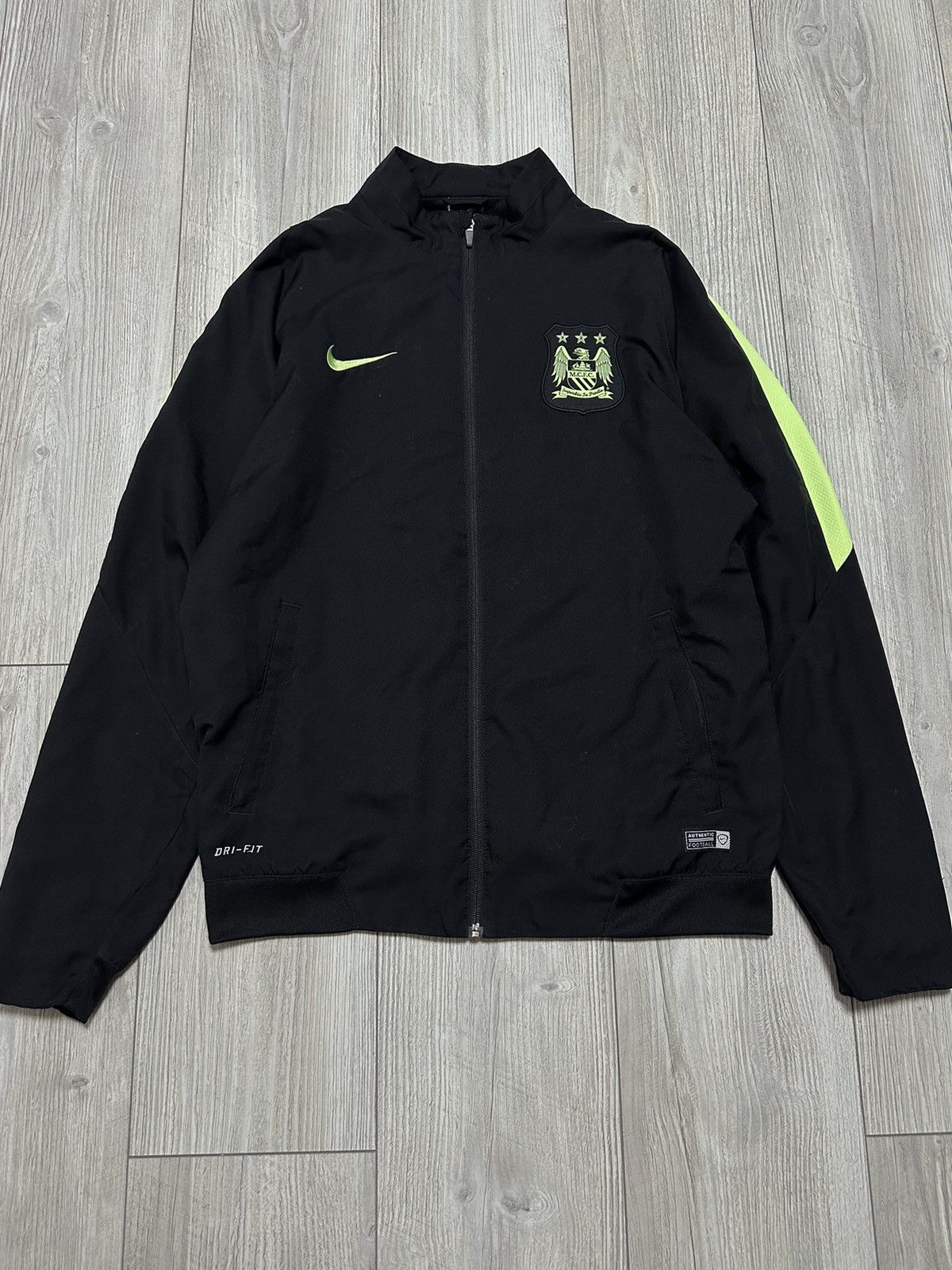 Vintage Nike Manchester City Track Jacket Soccer Football Warm Size US L / EU 52-54 / 3 - 1 Thumbnail