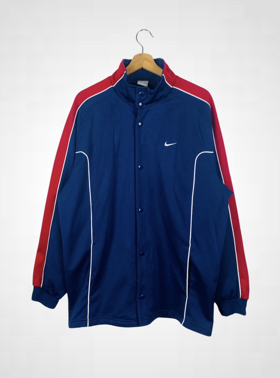 Nike Vintage Nike Button Tap Track Top Size US XL / EU 56 / 4 - 1 Thumbnail