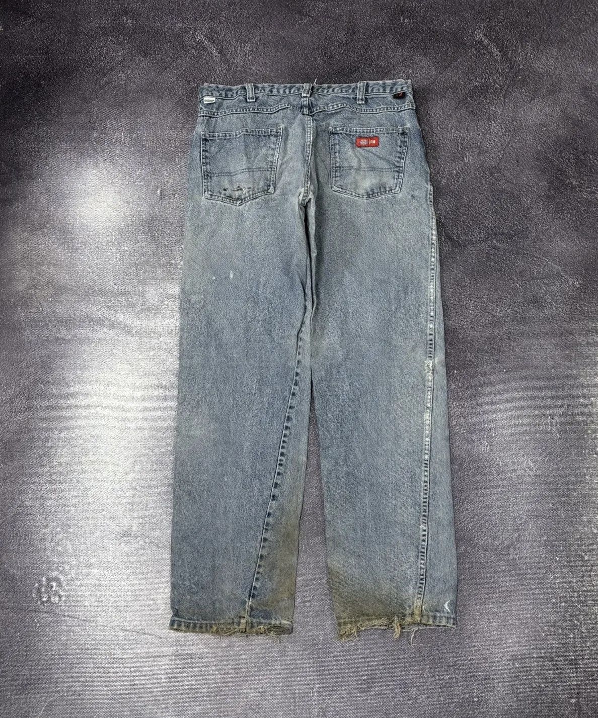 Dickies × Vintage Vintage 90s Dickies Flame Resistant USA Denim Baggy Jeans Size US 36 / EU 52 - 1 Thumbnail