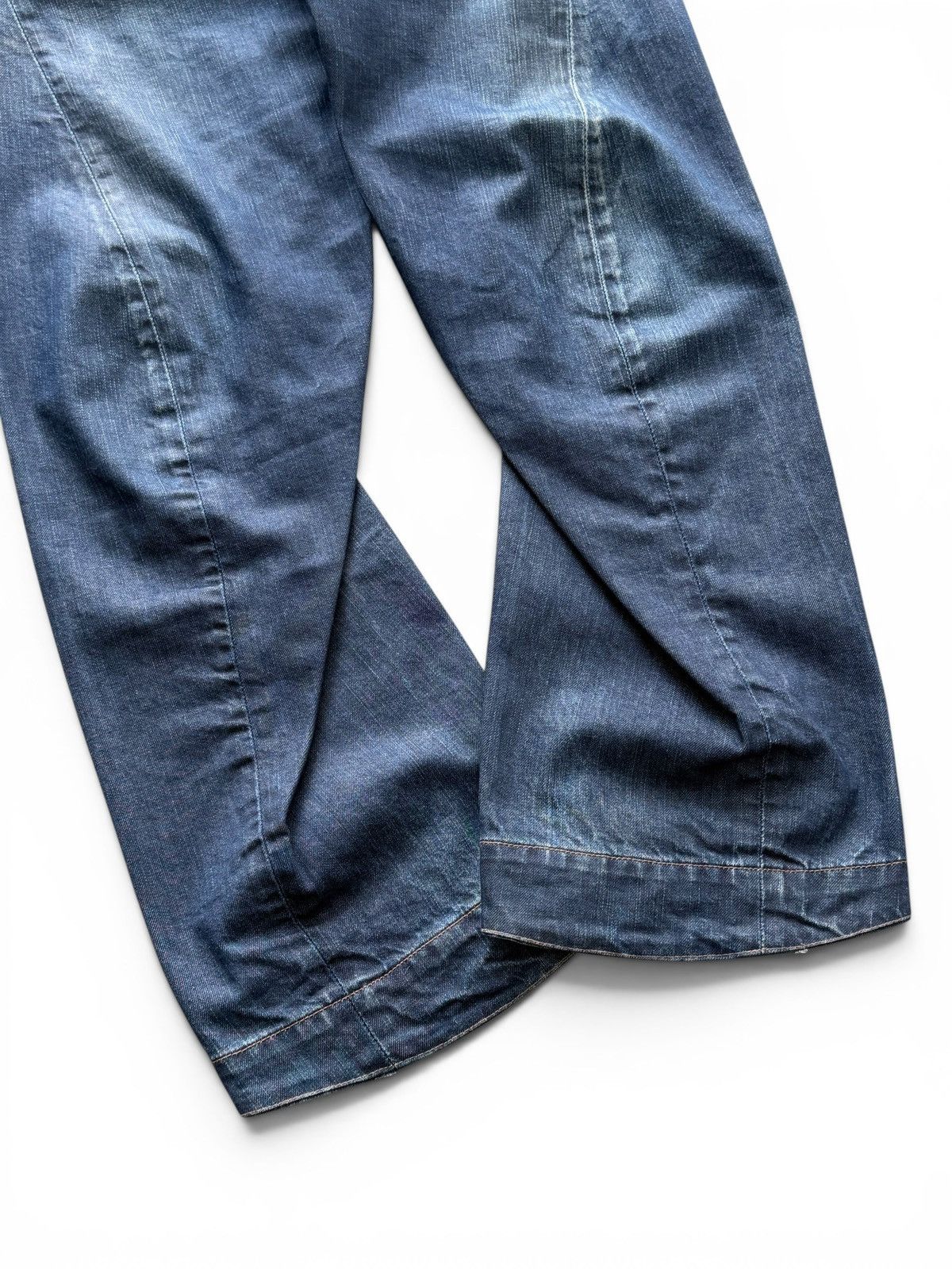 Levi's Vintage Levis Engineered Buckle Back Twisted Washed Jeans Size US 30 / EU 46 - 4 Thumbnail