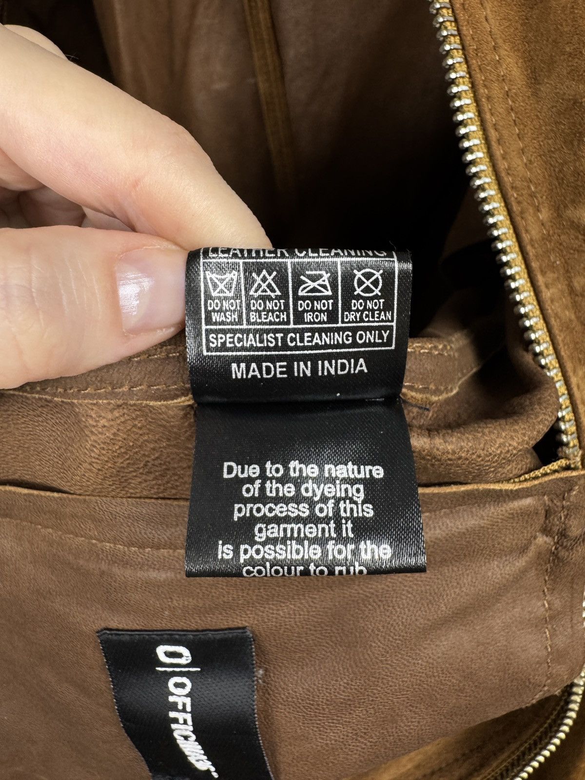 Officina36 Officina 36 brown leather suede biker bomber jacket Size US M / EU 48-50 / 2 - 14 Thumbnail
