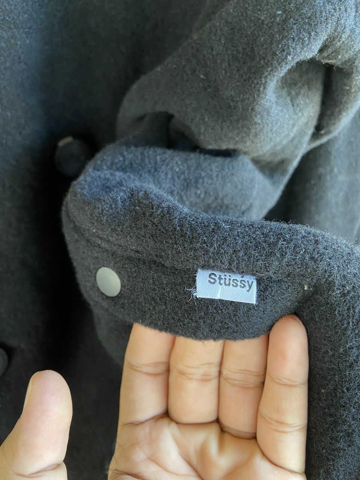 Stussy Vintage Stussy wool pea coat jacket size L Size US L / EU 52-54 / 3 - 9 Thumbnail