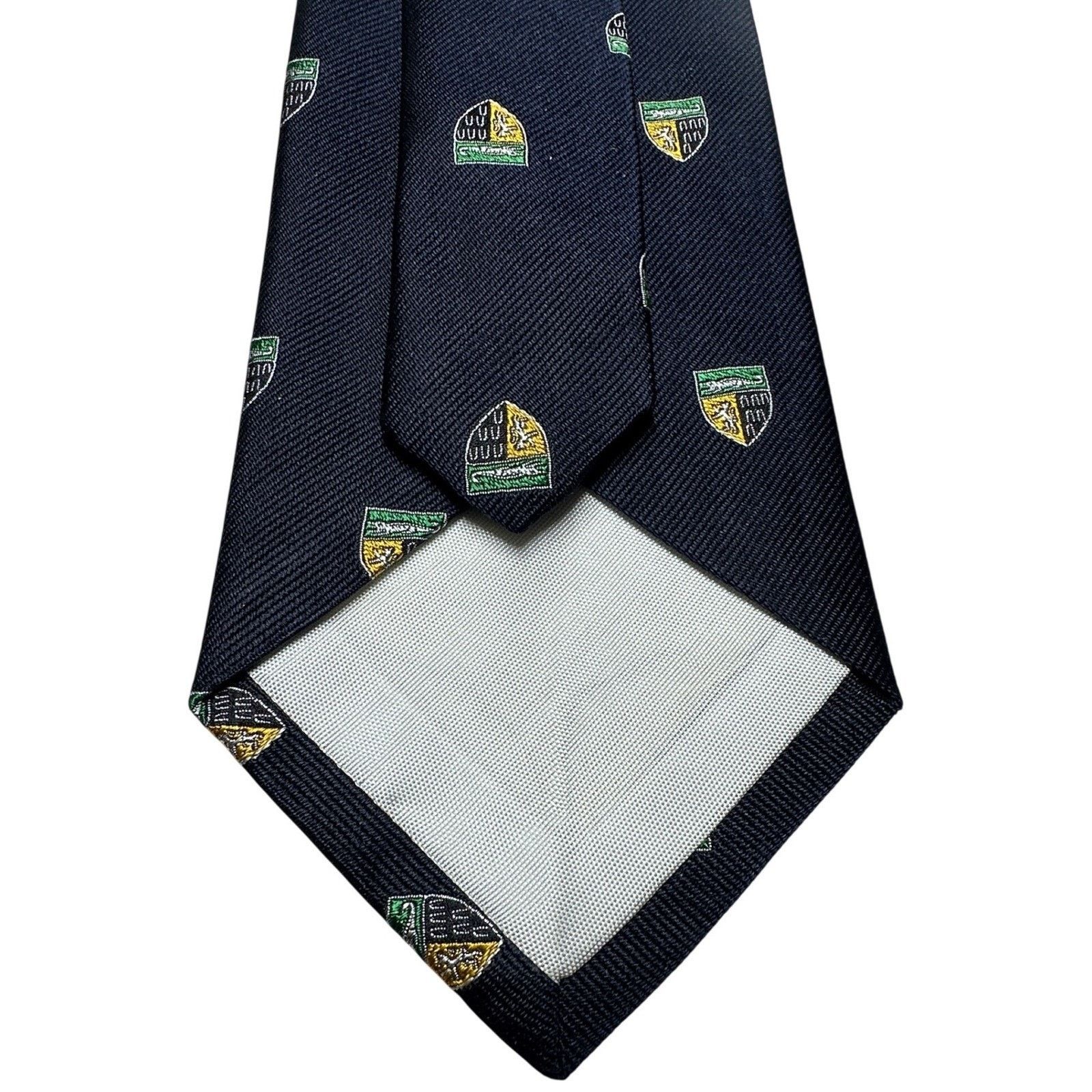 Ben Silver Ben Silver Yale Law School Crest Long Tie Navy Blue NWT Size ONE SIZE - 3 Thumbnail