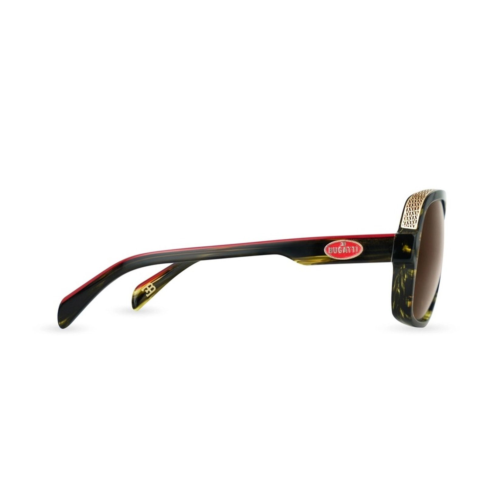 Bugatti New! BUGATTI 06-DT Stylish Dark Tortoise Aviator Sunglasses Size ONE SIZE - 8 Thumbnail