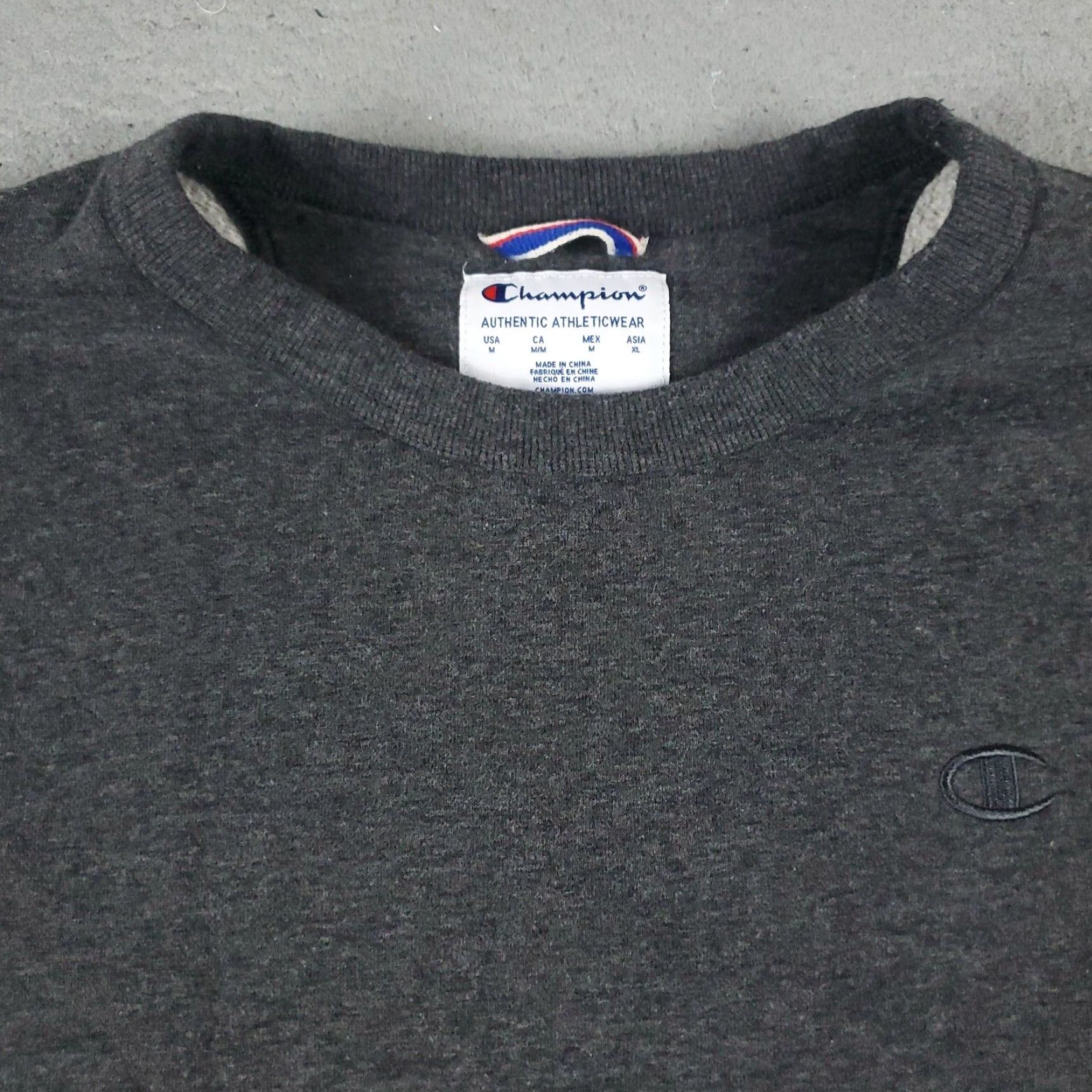 Champion Champion Mens Medium Gray Casual Pullover Sweatshirt Size US M / EU 48-50 / 2 - 3 Thumbnail