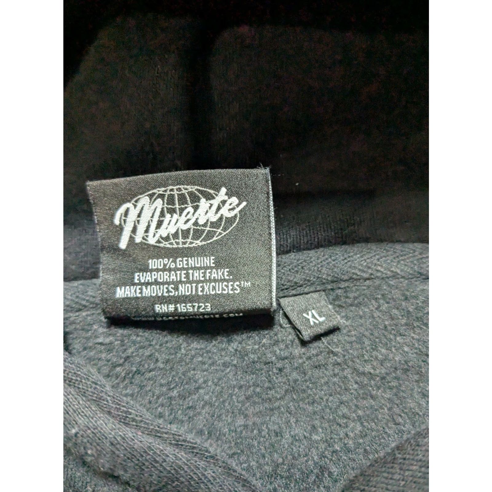 Vintage Hasta Muerte Motivated LTTRS GET MONEY CHEREB Men XL Black Heavyweight Hoodie Size US XL / EU 56 / 4 - 5 Thumbnail