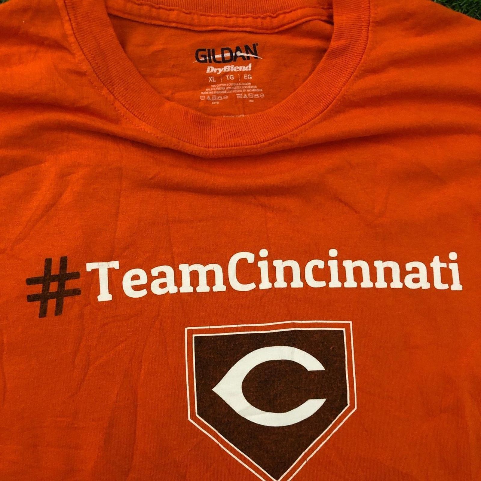 Gildan Vintage Orange ‘Team Cincinnati’ Graphic Tee Size US XL / EU 56 / 4 - 3 Thumbnail