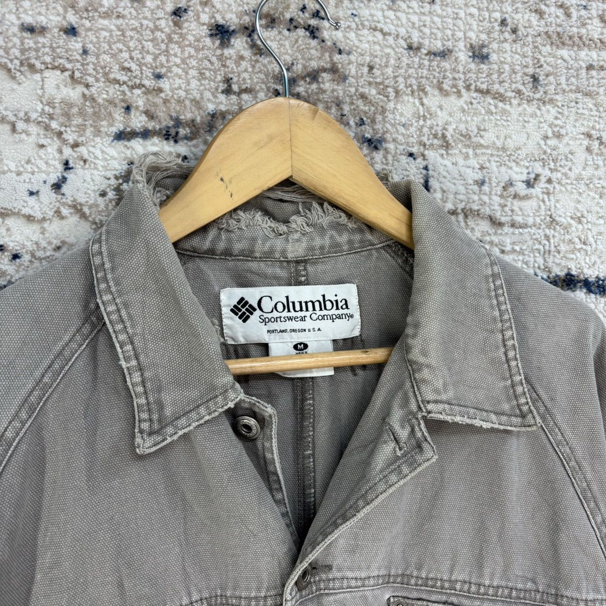 Columbia × Vintage Vintage Columbia Workwear Distressed Denim Jacket Size US M / EU 48-50 / 2 - 3 Thumbnail