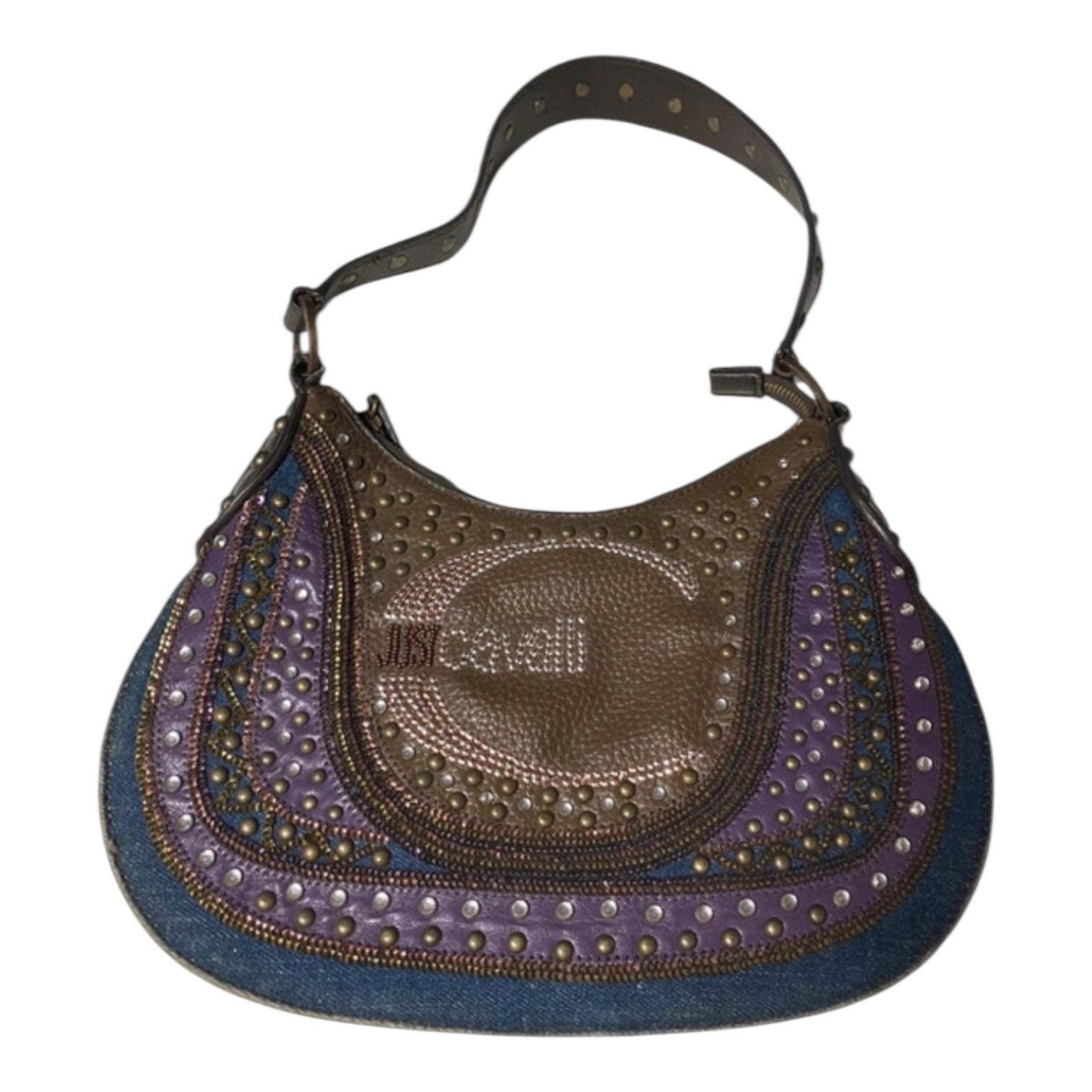 Roberto Cavalli The Cavalli Studded Big Shoulder Bag Size ONE SIZE - 1 Thumbnail