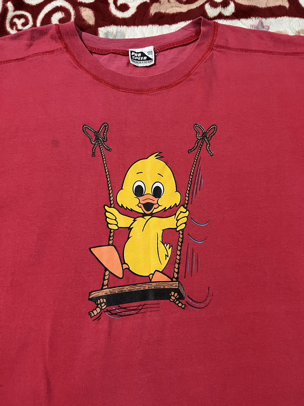 Cartoon Network × Vintage Vintage 80s Duck Hanna Barbera Production Tshirt Size US M / EU 48-50 / 2 - 2 Thumbnail