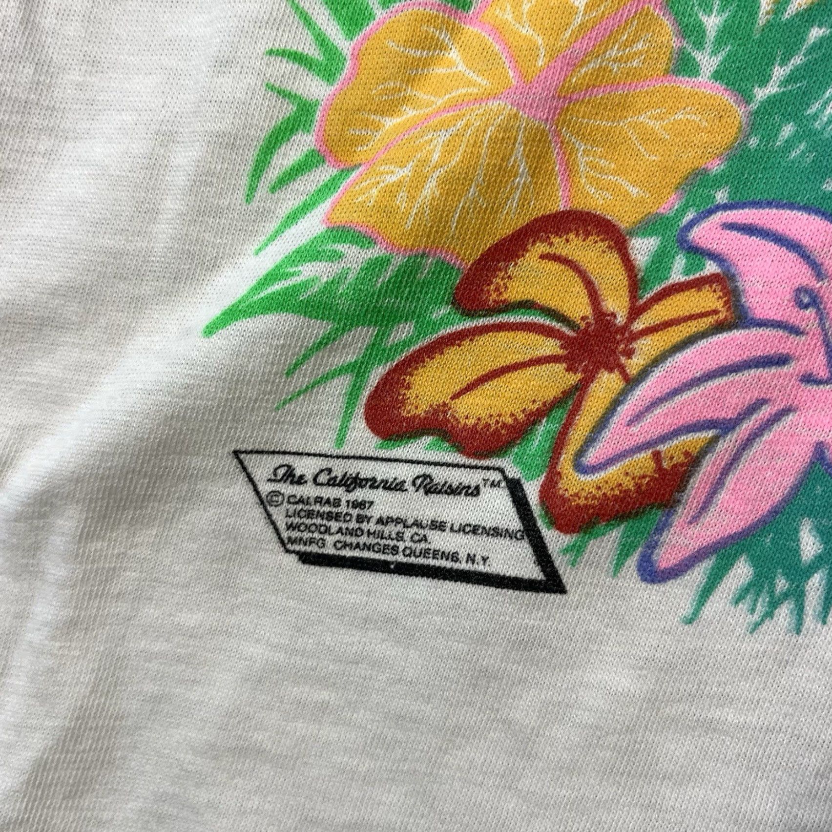 Changes VINTAGE California Raisins VTG 1987 T-Shirt Small White Cartoon 80s 90s Men Shirt Short Sleeve Size US S / EU 44-46 / 1 - 3 Thumbnail