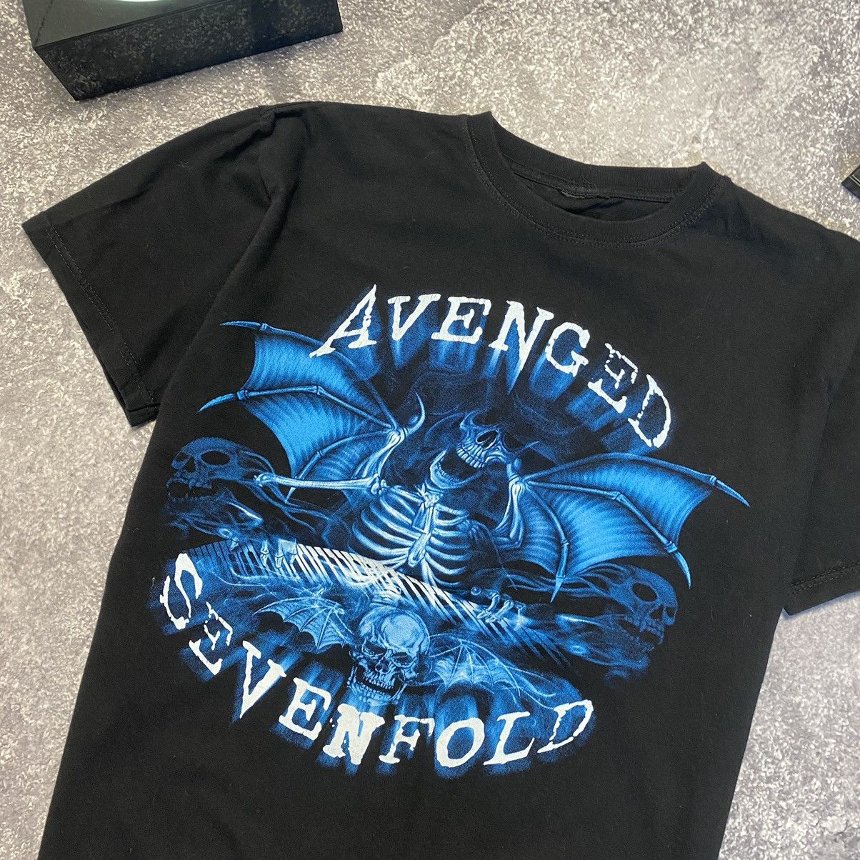 Band Tees Vintage Avenged Sevenfold Big Skeleton Graphic logo band tee Size US M / EU 48-50 / 2 - 2 Thumbnail