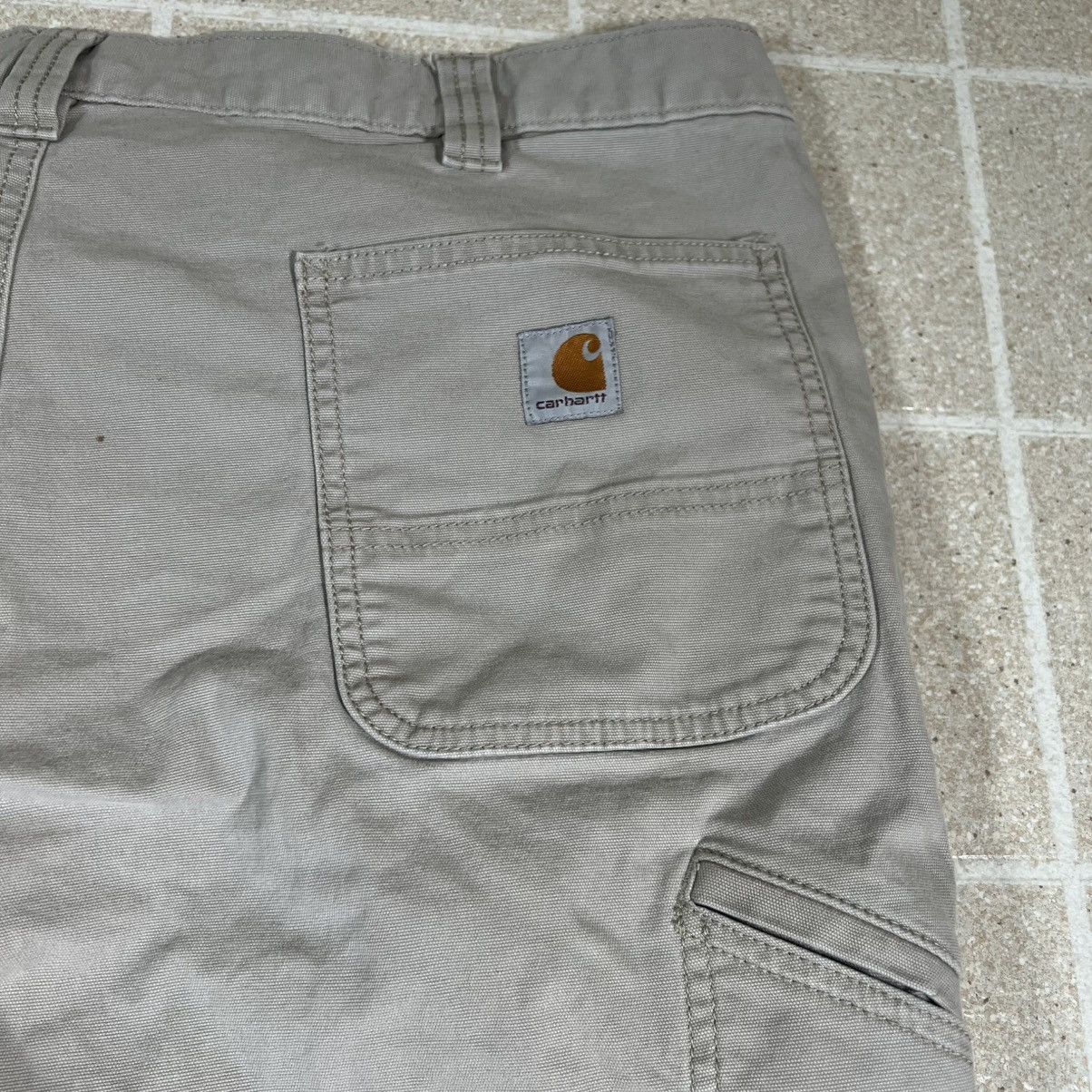 Carhartt Carhartt Men’s 40x30 Tan Carpenter Pants Relaxed Fit Canvas Size US 40 / EU 56 - 4 Thumbnail